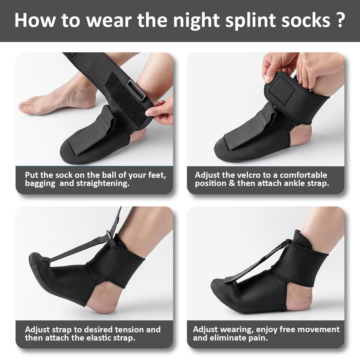Plantar Fasciitis Night Splint Sock